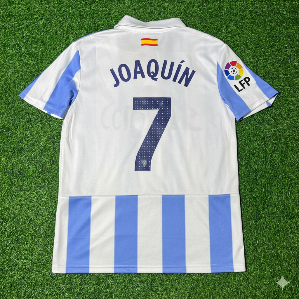 Joaguin Málaga CF 2012/13 Retro Home Football Jersey Kit