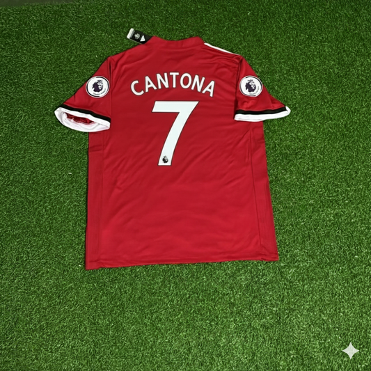 Eric Cantona Manchester United Red Retro Football Jersey Kit
