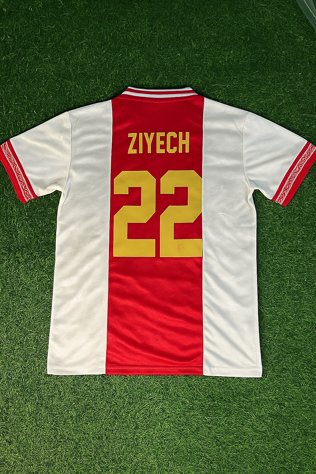 Hakim Ziyech Ajax Retro Golden Printing Jersey Trikot Soccer Shirt