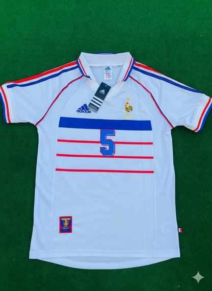 Laurent Blanc France 1998 World Cup Retro Jersey Maillot Trikot