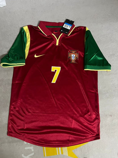 Luis Figo Portugal 1998 World Cup Retro Jersey
