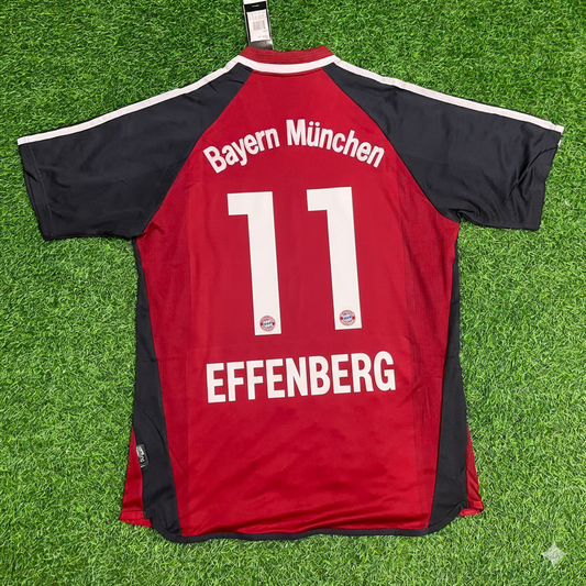 Stefan Effenberg Bayern Munich 2001/2002 Red Retro Football Jersey