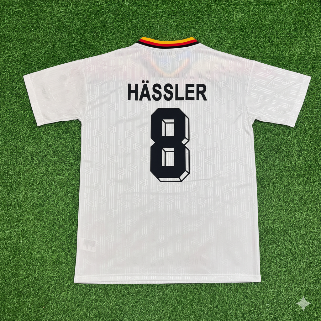 Thomas Hässler Deutschland 1994 Weltmeisterschaft Retro Football Jersey Kit