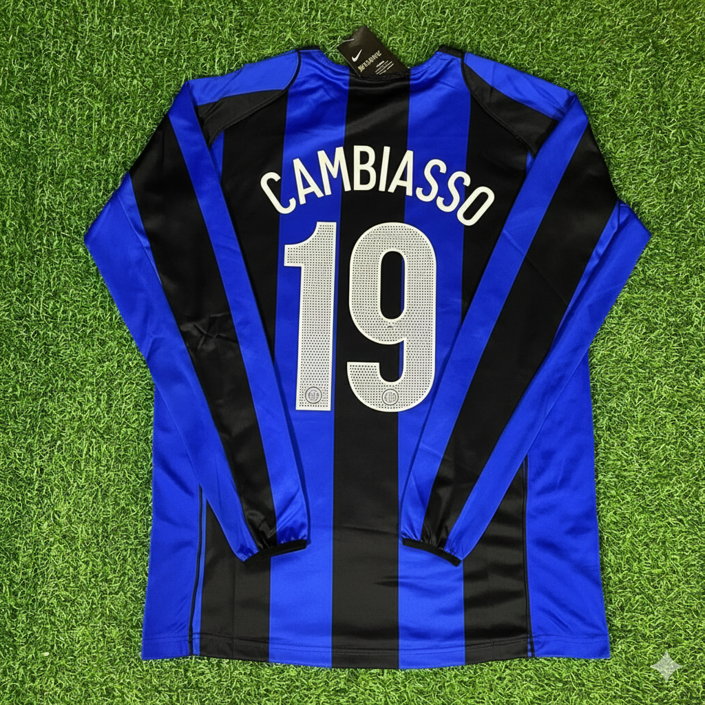Esteban Cambiasso Inter Milan 2004-05 Retro Football Jersey Kit