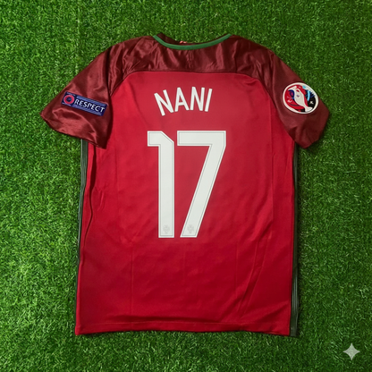Luis Nani Portugal EURO 2016 Final Retro Jersey Trikot Maglia