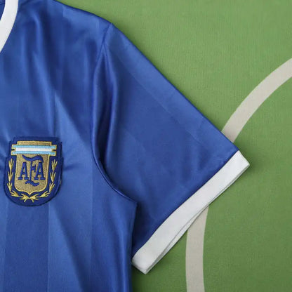Argentina 1986 Season Away Blue Retro Jersey Trikot Soccer Shirt