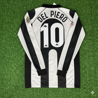 Alessandro Del Piero 10 - Juventus Home 1997/1998 Retro Kit Jersey Maillot Trikot Soccer Shirt