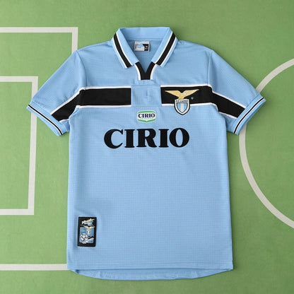S.S Lazio 98/99 Season Home Blue Retro Jersey Trikot Soccer Shirt