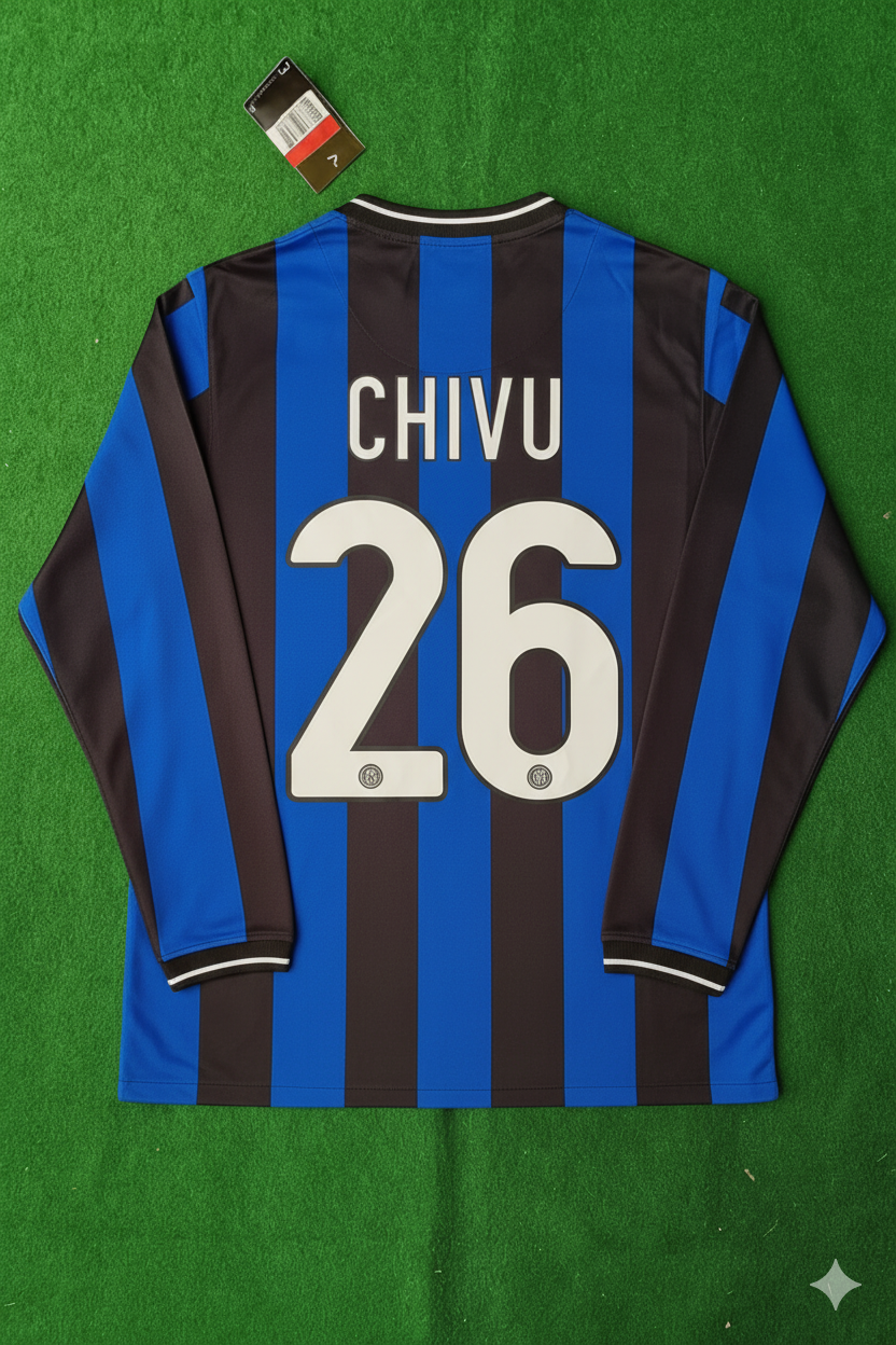 Cristian Chivu – Inter 2010 Champions League Finale Trikot Trikot Maillot Maglia Fußballtrikot