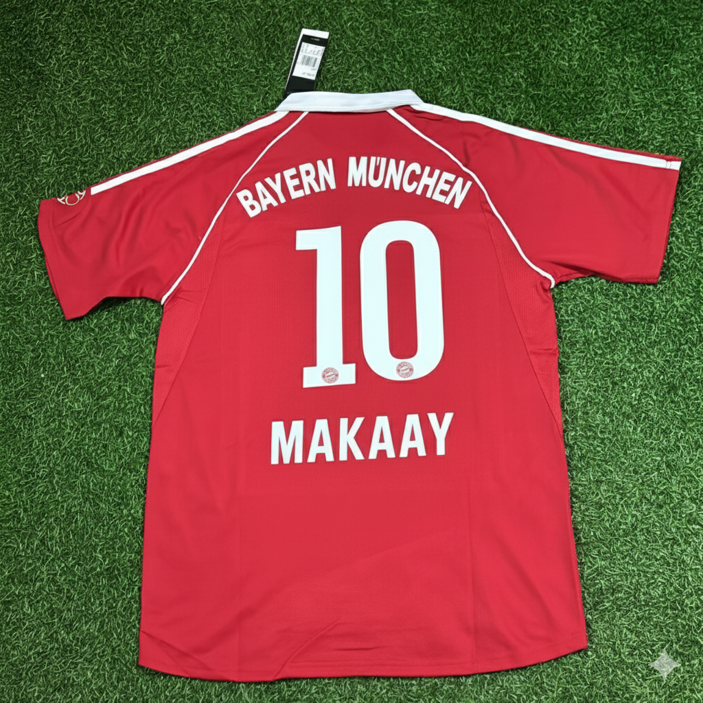 Roy Makaay Bayern Munich 2006/07 Red Retro Football Jersey Kit