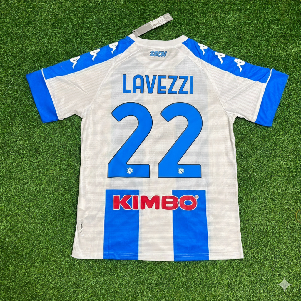 Ezequiel Lavezzi Napoli 2020/2021 Home Football Jersey Kit