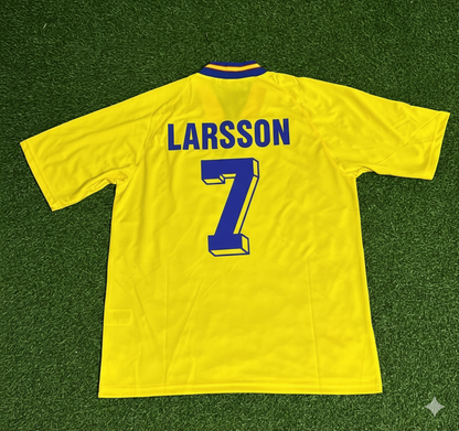 Henrik Larsson Sweden Retro Football Jersey Kit