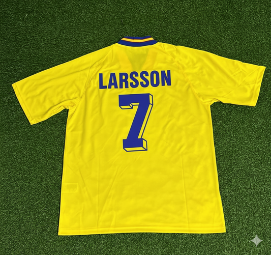 Henrik Larsson Sweden Retro Football Jersey Kit