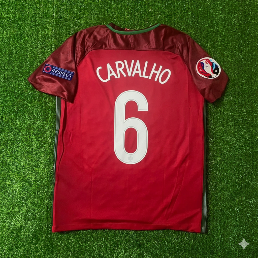 Ricardo Carvalho Portugal EURO 2016 Final Retro Jersey Trikot Maglia