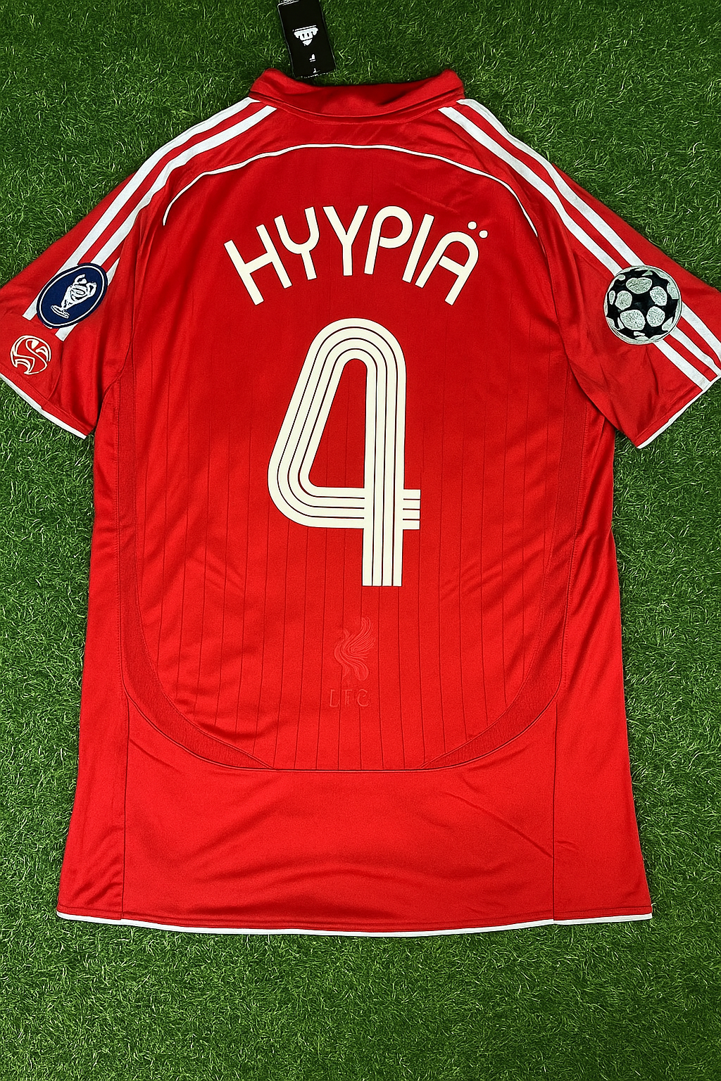 Sami Hyypiä Liverpool 2007 2008 Season Champions League Red Retro Football Jersey