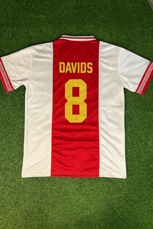 Edgar Davids Ajax Retro Golden Printing Jersey Trikot Fußballtrikot