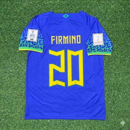 Roberto Firmino Brazil 2022 World Cup Retro Football Jersey