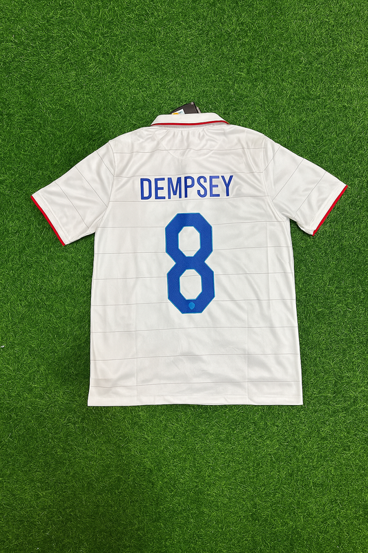 Clint Dempsey USA 2014 World Cup White Football Jersey Kit