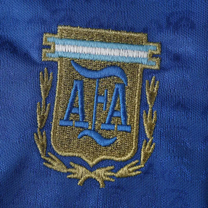Argentina 1994 Season Away Blue Retro Jersey Trikot Soccer Shirt