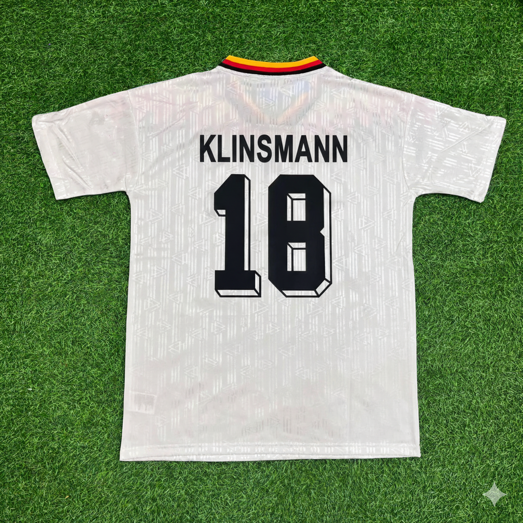 Jürgen Klinsmann Deutschland 1994 Weltmeisterschaft Retro Football Jersey Kit