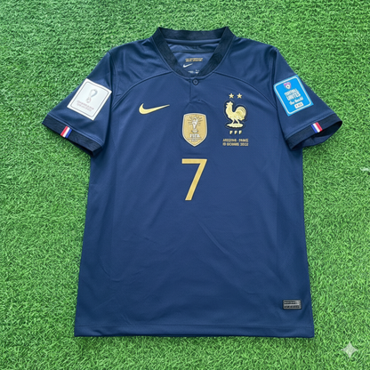 Antoine Griezmann France 2022 World Cup Final Retro Jersey Maillot Trikot Soccer Shirt
