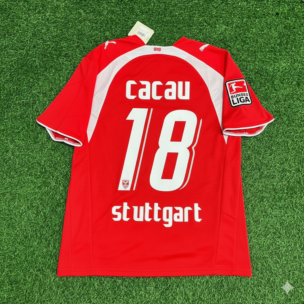 Cacau VfB Stuttgart 2006-07 Auswärtstrikot Retro Football Jersey Kit
