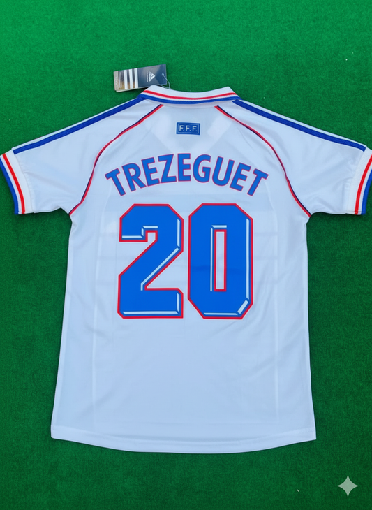 David Trezeguet France 1998 World Cup Retro Jersey Maillot Trikot