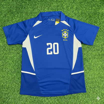 Alex de Souza Brazil 2002 World Cup Retro Football Jersey Kit