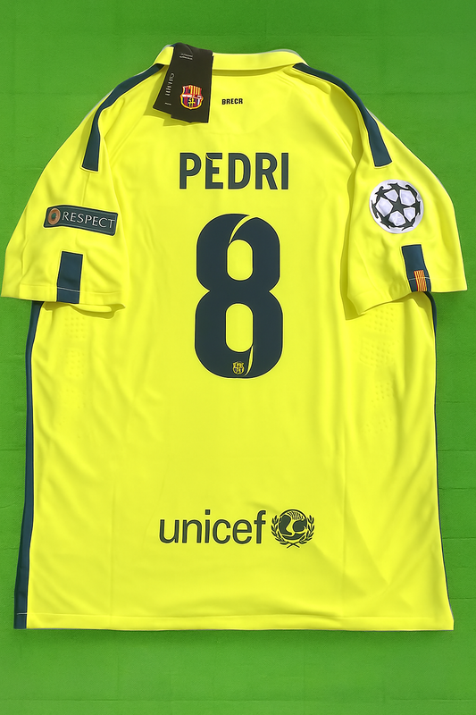 Pedri 14/15 Retro Gelbes Trikot Maillot Trikot Maglia Fußballshirt