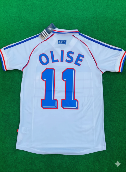 Michael Olise France 1998 World Cup Retro Jersey Maillot Trikot
