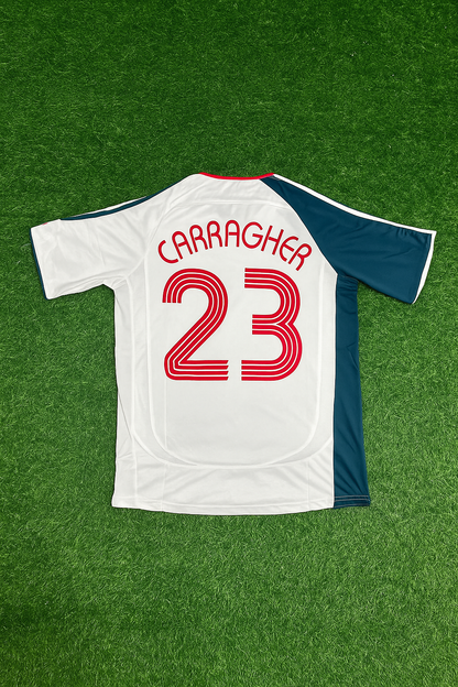 Jamie Carragher Liverpool 2006 2007 White Retro Jersey