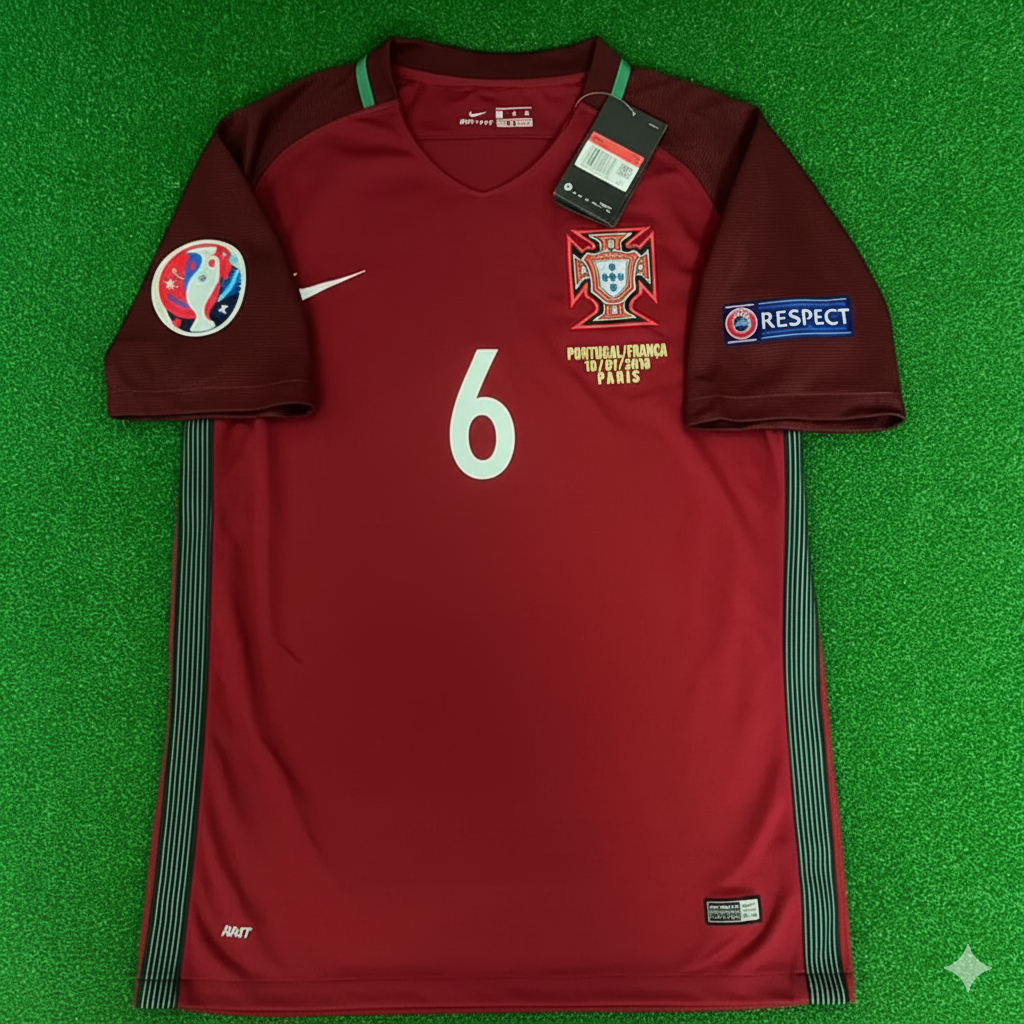 Ricardo Carvalho Portugal EURO 2016 Final Retro Jersey Trikot Maglia