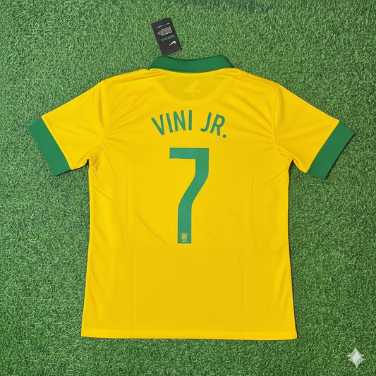 Vinicius Junior Brazil Retro Football Jersey Kit
