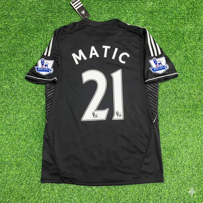 Nemanja Matic Chelsea 2013-14 Black Retro Football Jersey Kit