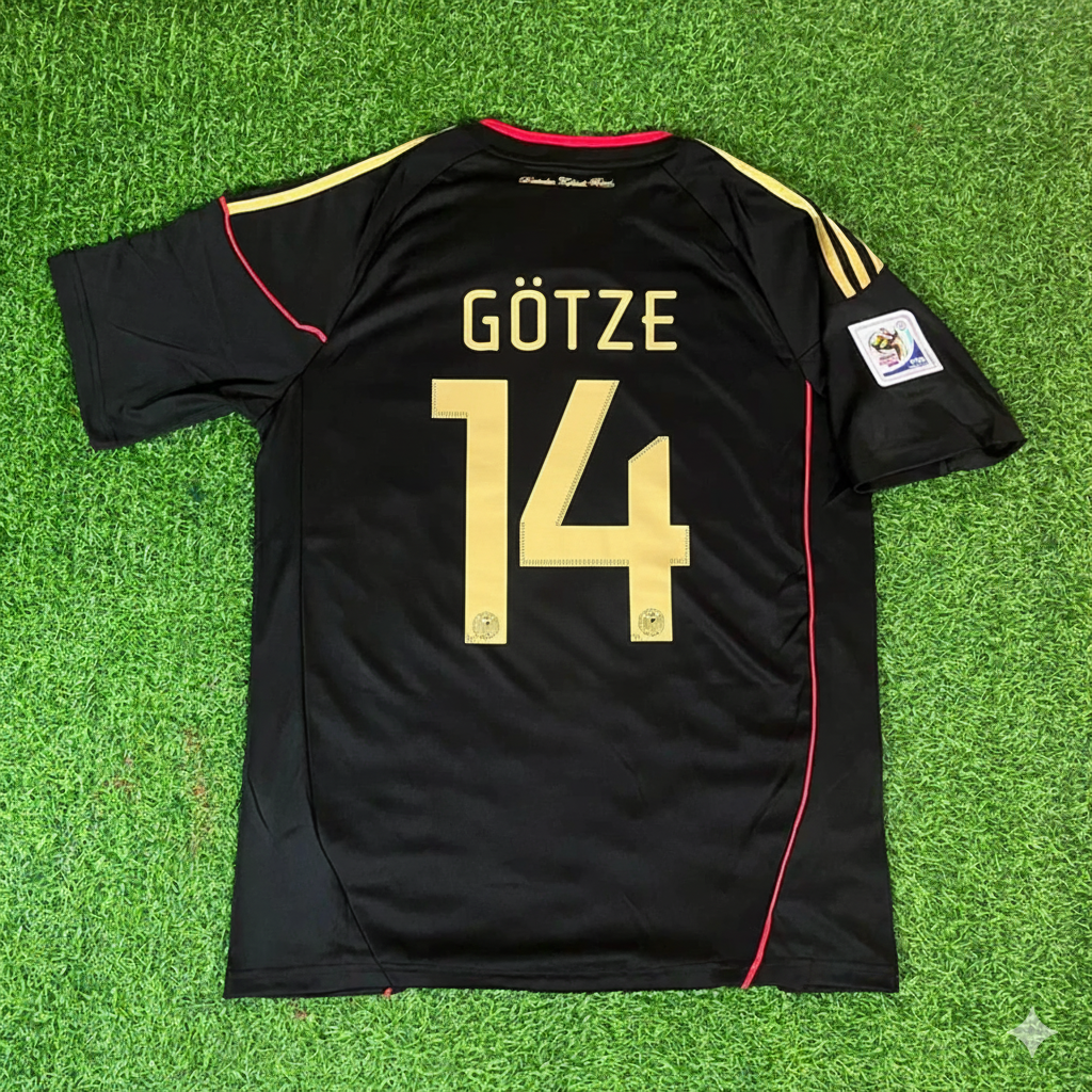 Mario Götze - Germany Deutschland 2010 World Cup Black Jersey Trikot