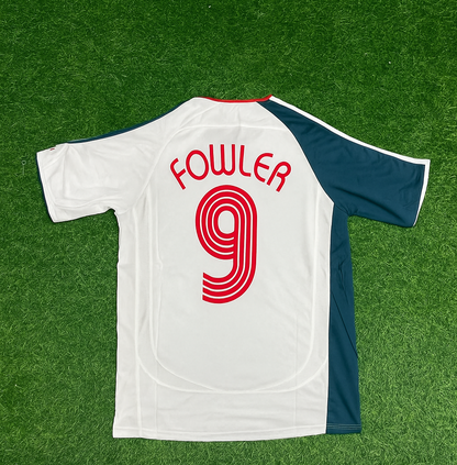 Robbie Fowler Liverpool 2006 2007 White Retro Jersey