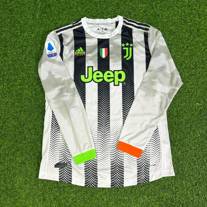 Giorgio Chiellini #3 Juventus 2019-2020 Long Sleeve Retro Football Jersey