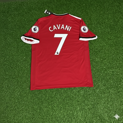 Edinson Cavani Manchester United 2017/18 Rotes Retro-Fußballtrikot