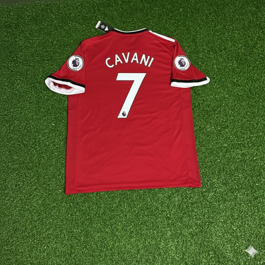 Edinson Cavani Manchester United 2017/18 Rotes Retro-Fußballtrikot