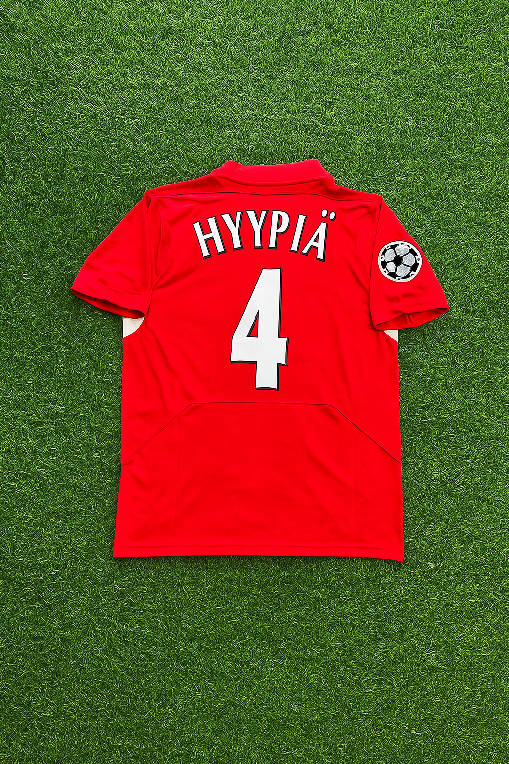 Sami Hyypiä 4 – Liverpool 2005 Champions League Final Red Retro Jersey Trikot Soccer Shirt