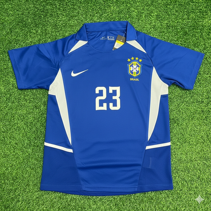 Kaka Leite Brazil 2002 World Cup Retro Football Jersey Kit