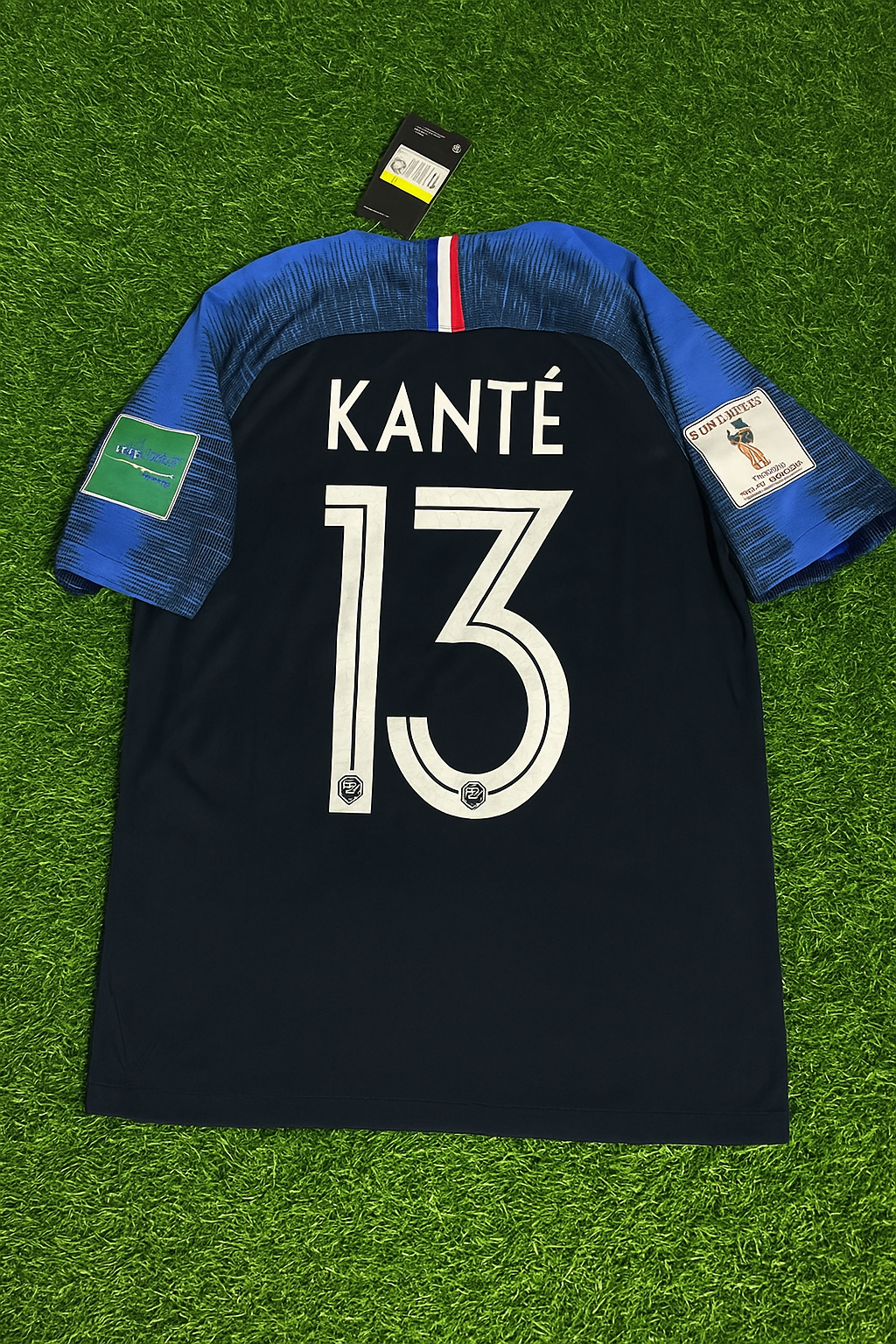 N'Golo Kanté 13 France 2018 Finale de la Coupe du Monde Maillot Rétro Maillot Trikot Maillot de Football