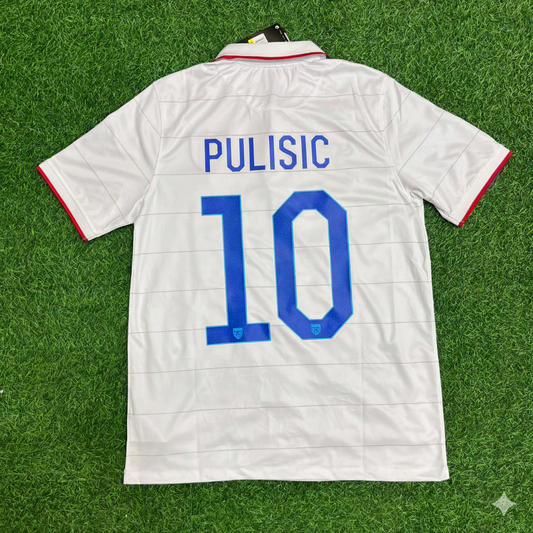 Cristian Pulisic USA 2014 World Cup White Football Jersey Kit