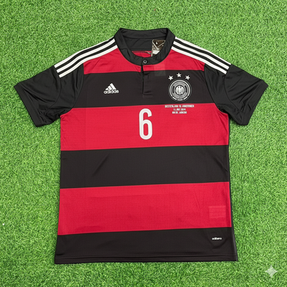 Sami Khedira Germany Deutschland 2014 World Cup Brazil Black Red Retro Jersey Trikot Soccer Shirt