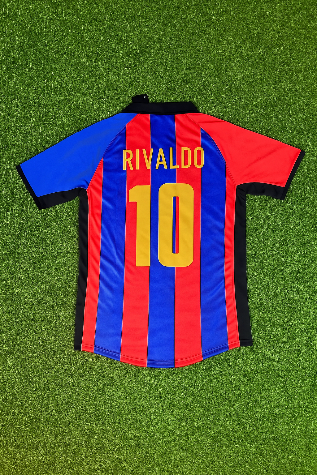 Maillot rétro domicile Rivaldo 10 – Barcelone 2001/2002