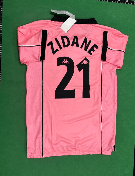Juventus 1996-1997 Zinedine Zidane Retro Pink jersey