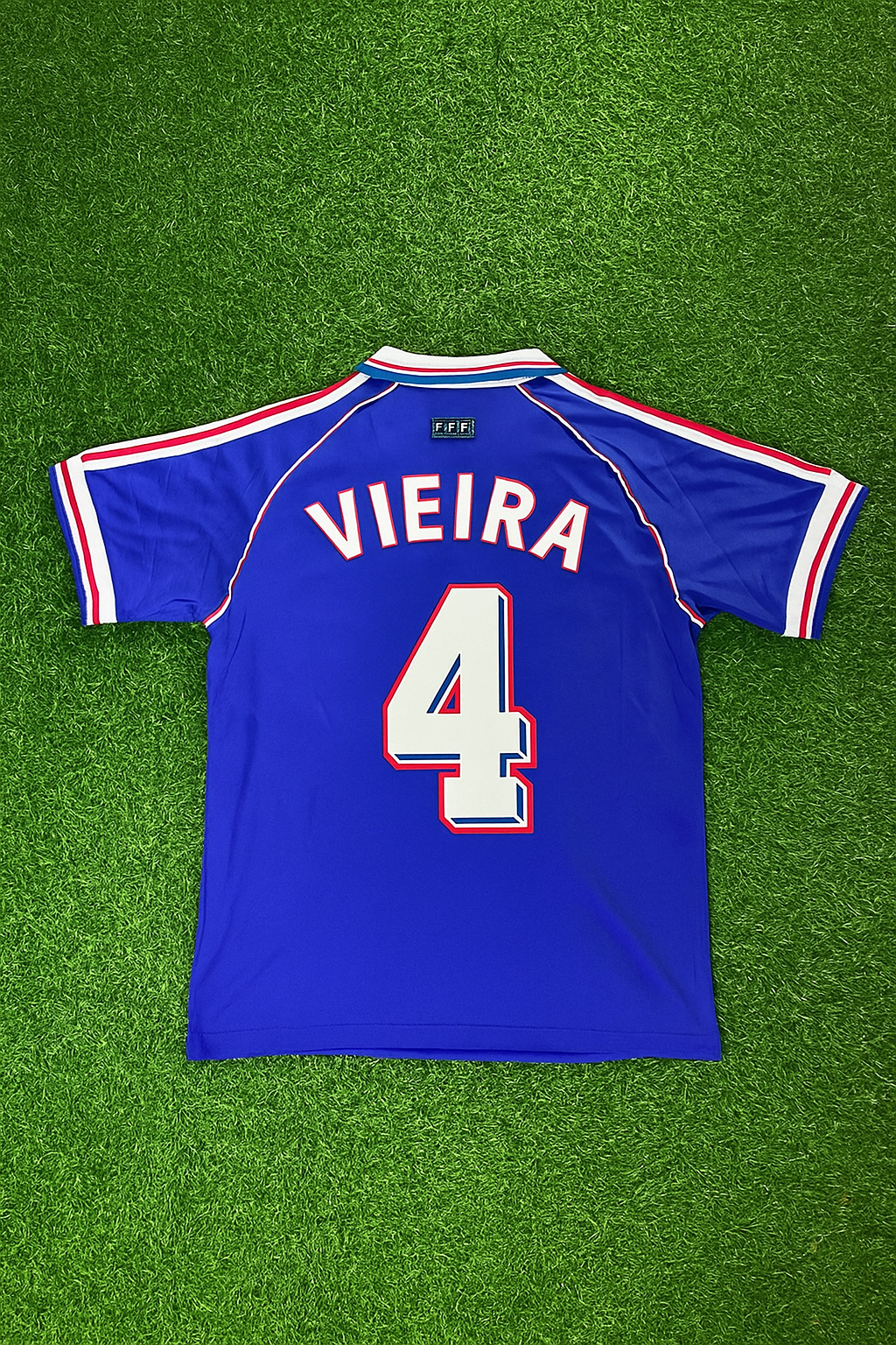 Patrick Vieira France 1998 World Cup Retro Football Jersey Maillot Trikot Soccer Shirt