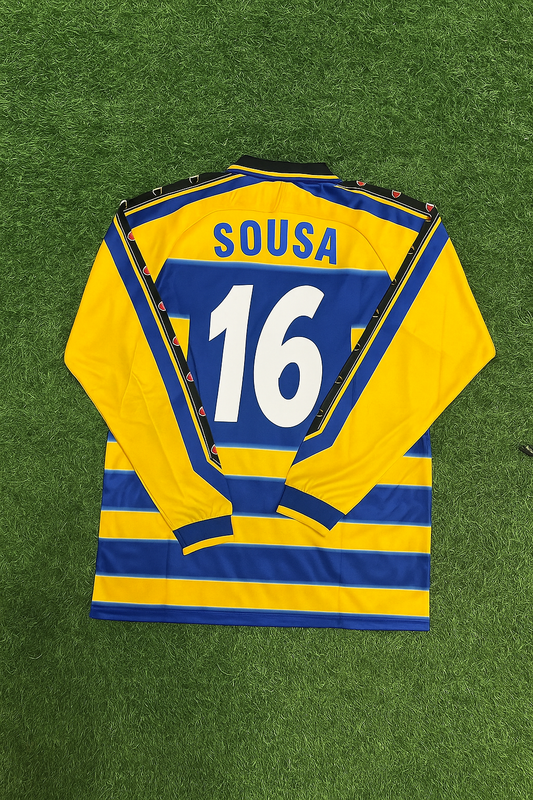 Paulo Sousa Parma 1999/2000 Retro Long Sleeve Football Jersey Kit