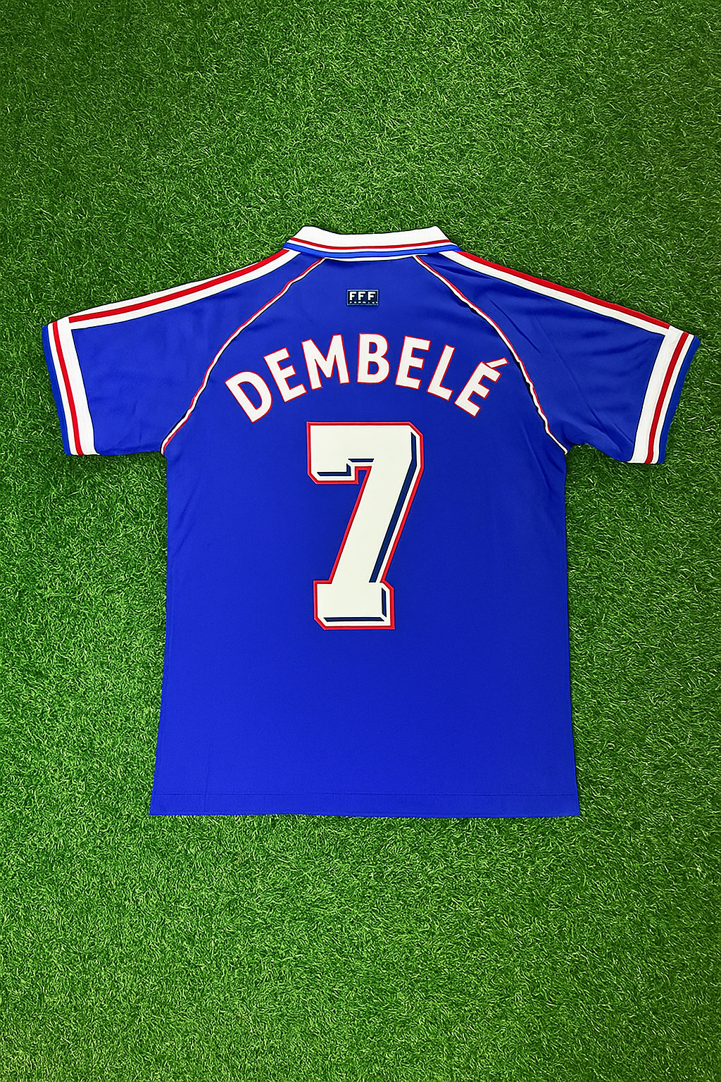 Ousmane Dembele France 1998 World Cup Retro Football Jersey Maillot Trikot Soccer Shirt