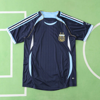 Argentina 2006 Season Away SkyBlue Retro Jersey Trikot Soccer Shirt
